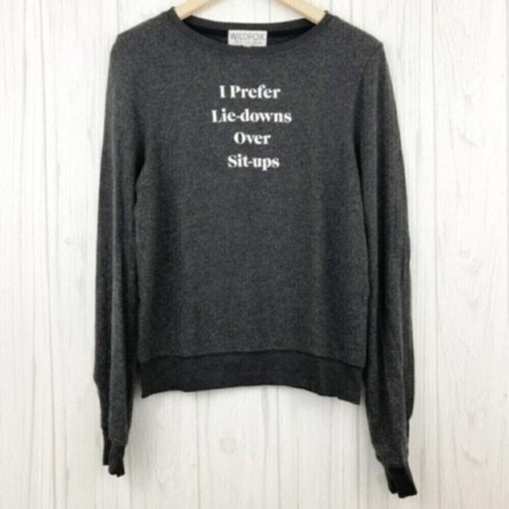 WILDFOX Lie-Downs Over Sit-Ups Baggy Sweater 